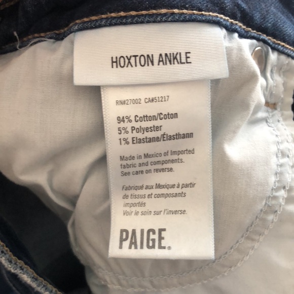 Paige Hoxton Ankle Jeans Raw Hem - Picture 3 of 8